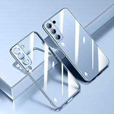 Custodia Silicone Trasparente Ultra Sottile Cover Morbida H01 per Samsung Galaxy S23 5G Blu