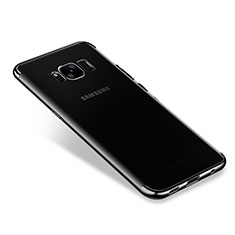 Custodia Silicone Trasparente Ultra Sottile Cover Morbida H01 per Samsung Galaxy S8 Nero