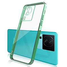 Custodia Silicone Trasparente Ultra Sottile Cover Morbida H01 per Vivo iQOO Neo7 5G Verde