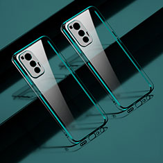 Custodia Silicone Trasparente Ultra Sottile Cover Morbida H01 per Vivo X70 5G Verde