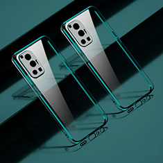 Custodia Silicone Trasparente Ultra Sottile Cover Morbida H01 per Vivo X70 Pro 5G Verde