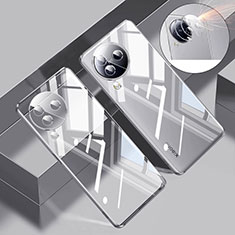 Custodia Silicone Trasparente Ultra Sottile Cover Morbida H01 per Xiaomi Civi 3 5G Argento