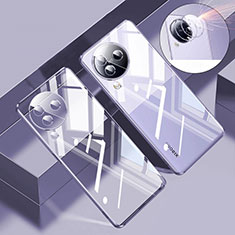 Custodia Silicone Trasparente Ultra Sottile Cover Morbida H01 per Xiaomi Civi 3 5G Viola