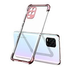 Custodia Silicone Trasparente Ultra Sottile Cover Morbida H01 per Xiaomi Mi 10 Lite Oro Rosa