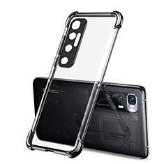 Custodia Silicone Trasparente Ultra Sottile Cover Morbida H01 per Xiaomi Mi 10 Ultra Nero
