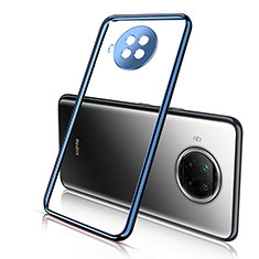 Custodia Silicone Trasparente Ultra Sottile Cover Morbida H01 per Xiaomi Mi 10i 5G Blu