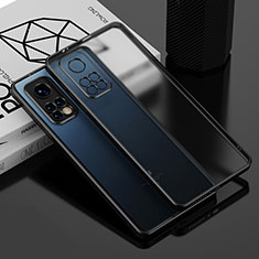 Custodia Silicone Trasparente Ultra Sottile Cover Morbida H01 per Xiaomi Mi 10T Pro 5G Nero