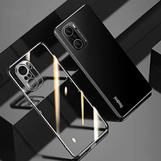 Custodia Silicone Trasparente Ultra Sottile Cover Morbida H01 per Xiaomi Mi 11i 5G Nero
