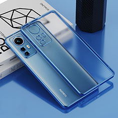 Custodia Silicone Trasparente Ultra Sottile Cover Morbida H01 per Xiaomi Mi 12 5G Blu