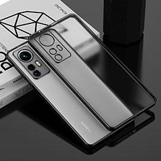 Custodia Silicone Trasparente Ultra Sottile Cover Morbida H01 per Xiaomi Mi 12 5G Nero
