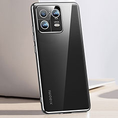 Custodia Silicone Trasparente Ultra Sottile Cover Morbida H01 per Xiaomi Mi 13 Pro 5G Nero