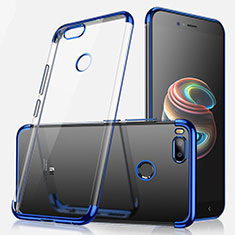 Custodia Silicone Trasparente Ultra Sottile Cover Morbida H01 per Xiaomi Mi 5X Blu