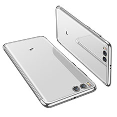 Custodia Silicone Trasparente Ultra Sottile Cover Morbida H01 per Xiaomi Mi 6 Argento