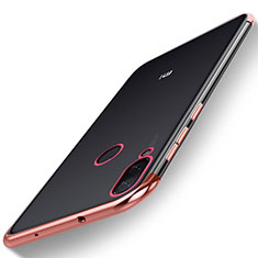 Custodia Silicone Trasparente Ultra Sottile Cover Morbida H01 per Xiaomi Mi Play 4G Rosso