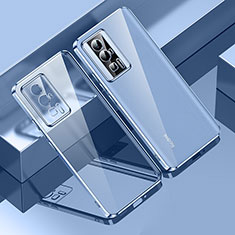 Custodia Silicone Trasparente Ultra Sottile Cover Morbida H01 per Xiaomi Poco F5 Pro 5G Blu