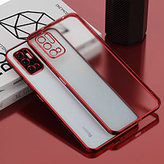 Custodia Silicone Trasparente Ultra Sottile Cover Morbida H01 per Xiaomi POCO M3 Pro 5G Rosso