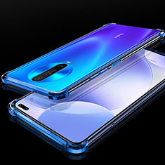 Custodia Silicone Trasparente Ultra Sottile Cover Morbida H01 per Xiaomi Poco X2 Blu