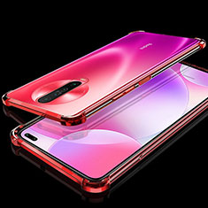Custodia Silicone Trasparente Ultra Sottile Cover Morbida H01 per Xiaomi Poco X2 Rosso