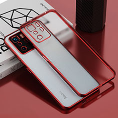 Custodia Silicone Trasparente Ultra Sottile Cover Morbida H01 per Xiaomi Poco X3 GT 5G Rosso