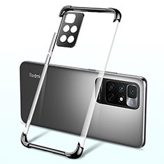 Custodia Silicone Trasparente Ultra Sottile Cover Morbida H01 per Xiaomi Redmi 10 (2022) Nero