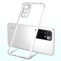 Custodia Silicone Trasparente Ultra Sottile Cover Morbida H01 per Xiaomi Redmi 10 4G Chiaro