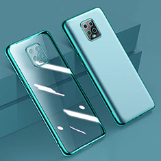 Custodia Silicone Trasparente Ultra Sottile Cover Morbida H01 per Xiaomi Redmi 10X 5G Verde