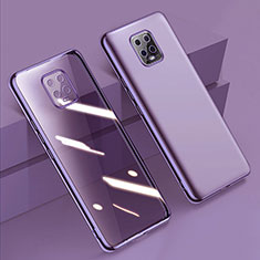 Custodia Silicone Trasparente Ultra Sottile Cover Morbida H01 per Xiaomi Redmi 10X 5G Viola