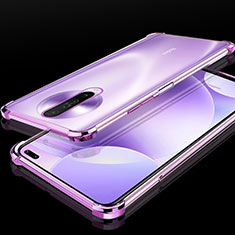 Custodia Silicone Trasparente Ultra Sottile Cover Morbida H01 per Xiaomi Redmi K30 4G Viola