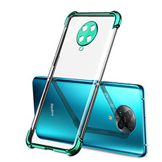 Custodia Silicone Trasparente Ultra Sottile Cover Morbida H01 per Xiaomi Redmi K30 Pro 5G Verde
