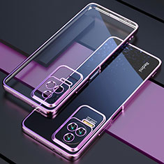Custodia Silicone Trasparente Ultra Sottile Cover Morbida H01 per Xiaomi Redmi K50 5G Viola
