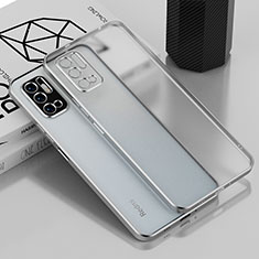 Custodia Silicone Trasparente Ultra Sottile Cover Morbida H01 per Xiaomi Redmi Note 10T 5G Argento
