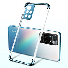 Custodia Silicone Trasparente Ultra Sottile Cover Morbida H01 per Xiaomi Redmi Note 11 4G (2021) Blu