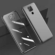 Custodia Silicone Trasparente Ultra Sottile Cover Morbida H01 per Xiaomi Redmi Note 9 Nero