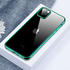 Custodia Silicone Trasparente Ultra Sottile Cover Morbida H02 per Apple iPhone 11 Pro Verde