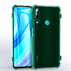 Custodia Silicone Trasparente Ultra Sottile Cover Morbida H02 per Huawei Enjoy 10 Plus Verde