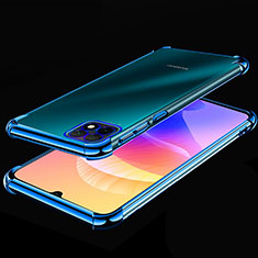 Custodia Silicone Trasparente Ultra Sottile Cover Morbida H02 per Huawei Enjoy 20 5G Blu