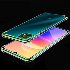 Custodia Silicone Trasparente Ultra Sottile Cover Morbida H02 per Huawei Enjoy 20 5G Verde