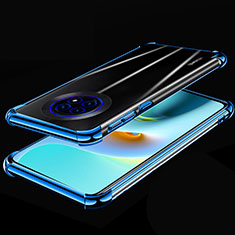 Custodia Silicone Trasparente Ultra Sottile Cover Morbida H02 per Huawei Enjoy 20 Plus 5G Blu
