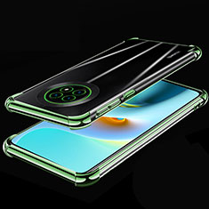 Custodia Silicone Trasparente Ultra Sottile Cover Morbida H02 per Huawei Enjoy 20 Plus 5G Verde