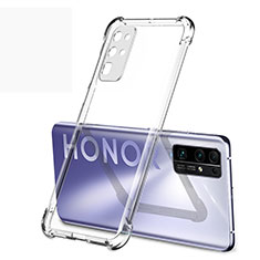 Custodia Silicone Trasparente Ultra Sottile Cover Morbida H02 per Huawei Honor 30 Chiaro