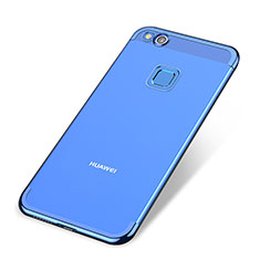 Custodia Silicone Trasparente Ultra Sottile Cover Morbida H02 per Huawei Honor 8 Lite Blu