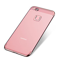 Custodia Silicone Trasparente Ultra Sottile Cover Morbida H02 per Huawei Honor 8 Lite Oro Rosa