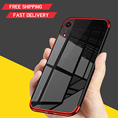 Custodia Silicone Trasparente Ultra Sottile Cover Morbida H02 per Huawei Honor 8A Rosso