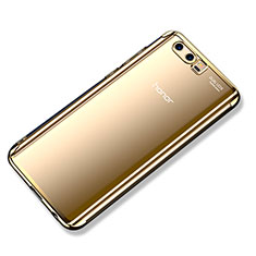 Custodia Silicone Trasparente Ultra Sottile Cover Morbida H02 per Huawei Honor 9 Oro