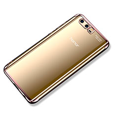 Custodia Silicone Trasparente Ultra Sottile Cover Morbida H02 per Huawei Honor 9 Oro Rosa
