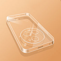 Custodia Silicone Trasparente Ultra Sottile Cover Morbida H02 per Huawei Honor Magic5 Pro 5G Chiaro