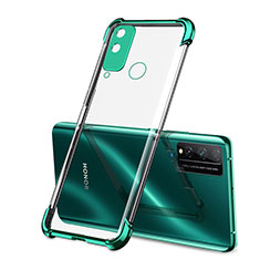 Custodia Silicone Trasparente Ultra Sottile Cover Morbida H02 per Huawei Honor Play4T Verde