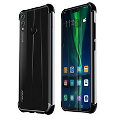 Custodia Silicone Trasparente Ultra Sottile Cover Morbida H02 per Huawei Honor V10 Lite Nero