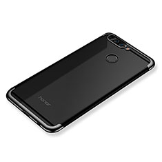 Custodia Silicone Trasparente Ultra Sottile Cover Morbida H02 per Huawei Honor V9 Nero