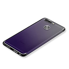 Custodia Silicone Trasparente Ultra Sottile Cover Morbida H02 per Huawei Honor V9 Viola